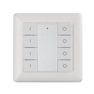 Sunricher Z-Wave Plus Wall Mounted Remote Controller 8 Buttons with dual function, SR-ZV9001K8-DIM-G4